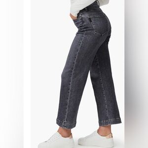 PAIGE JEANS Amour Jolene Wide Leg Ankle Jeans size 12 in ash black gently worn